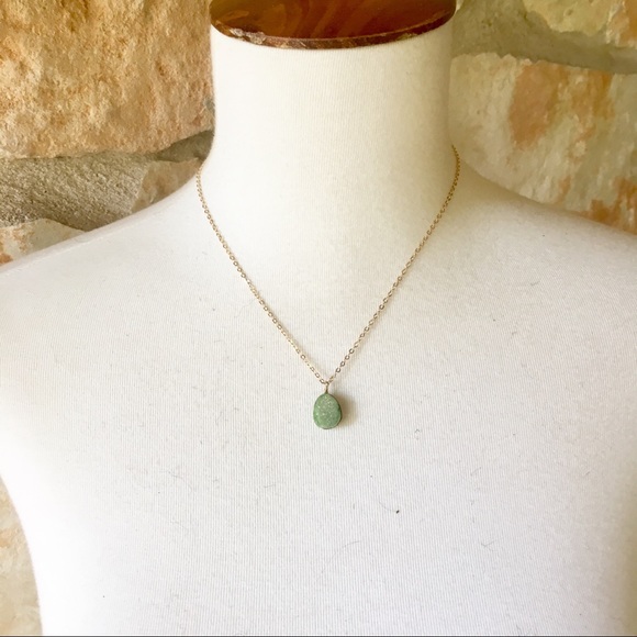 Anthropologie Druzy Quartz Necklace - Picture 4 of 4